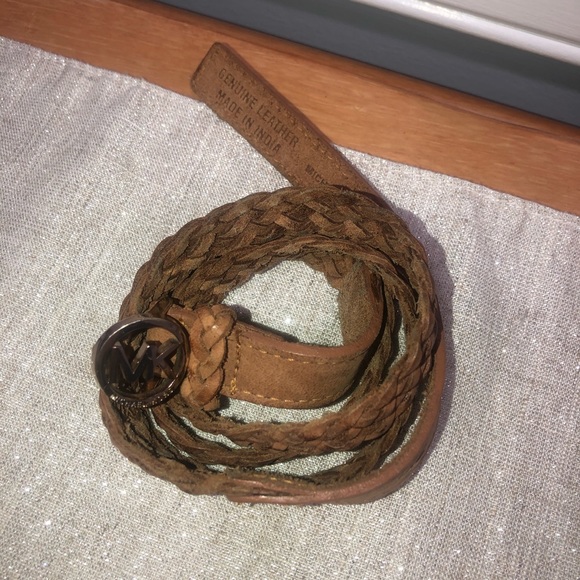 Michael Kors Brown Genuine Leather Trend Belt - Picture 1 of 6